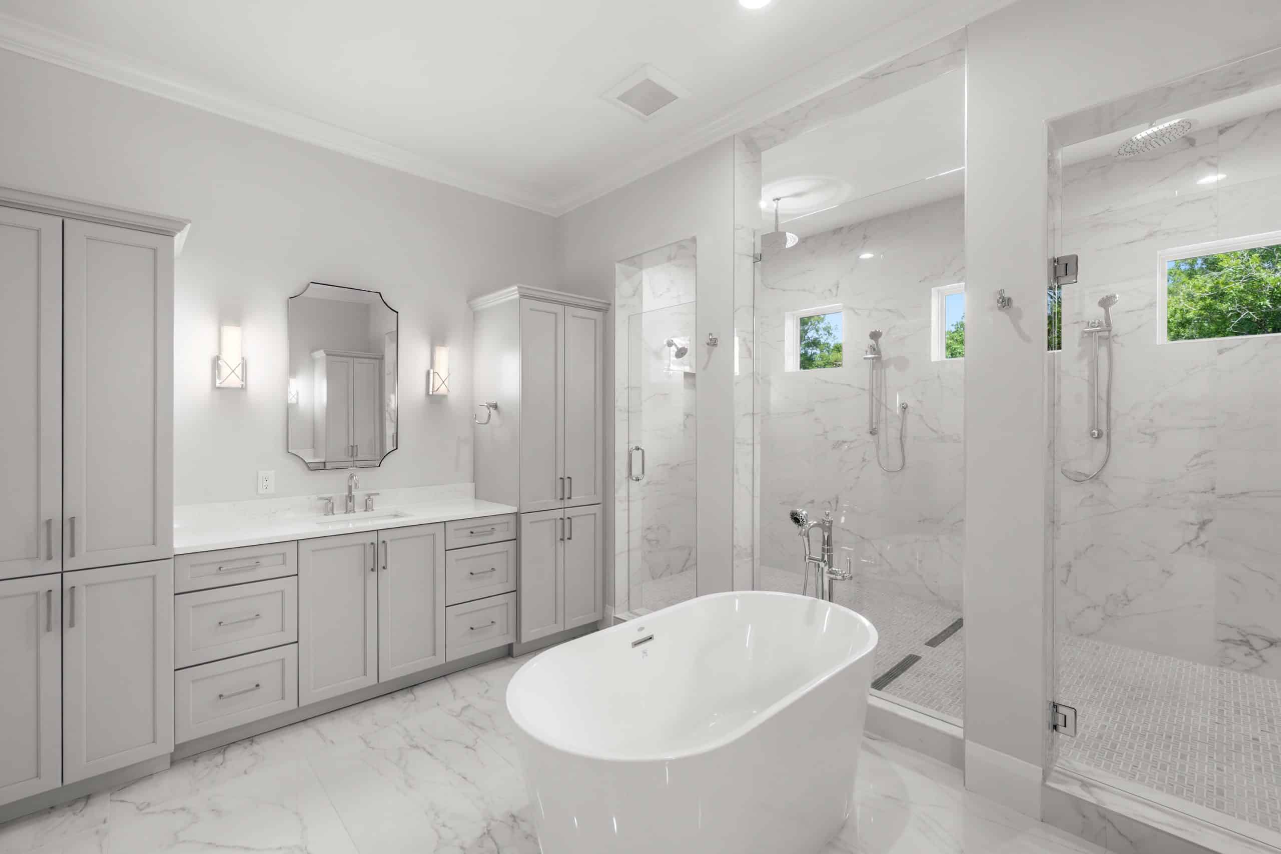 Stand Alone Tub - Sunset Park Modern Traditional Home