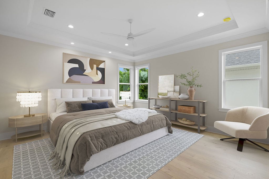 Virginia Park Master Bedroom - Biarritz Builders